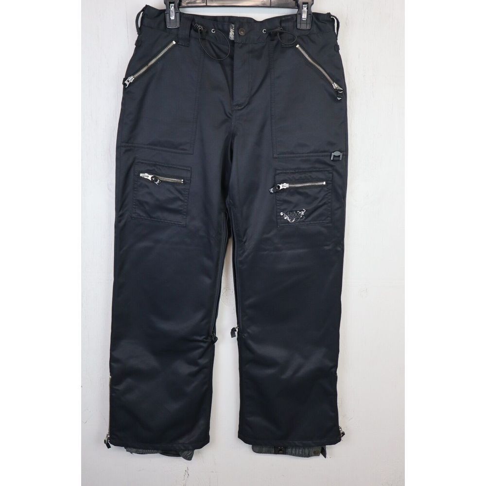 ROXY Womens Ski Snow Snowboard Pants Size M Black Padded 5000 Vented Legs
